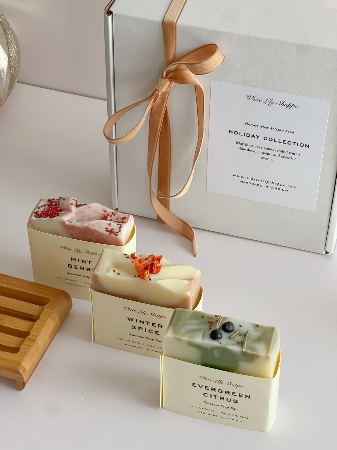 white lily shoppe Holiday Soap Trio Gift Set