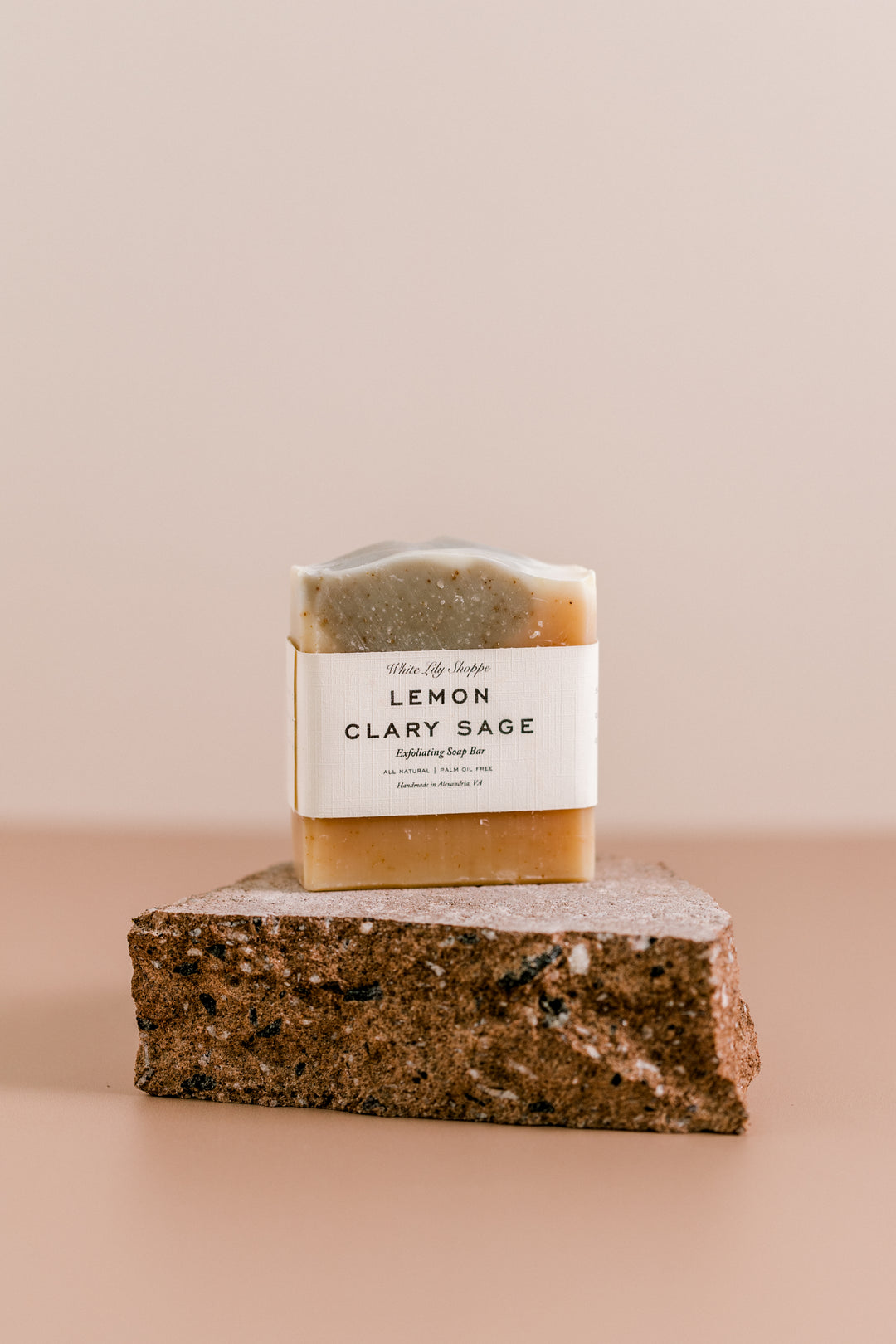 white lily shoppe Lemon + Clary Sage Natural Soap Bar – White Lily Shoppe